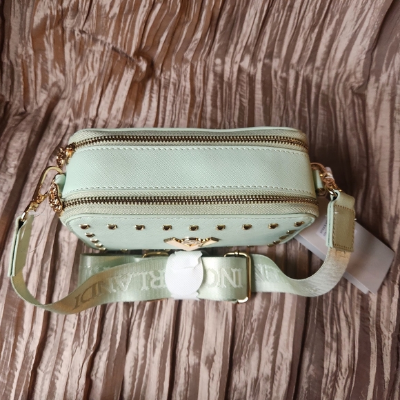 Valentino Orlandi Mint green double zip camera bag $159 MSRP NWT 🎉Host Pick🎉 - Picture 8 of 12